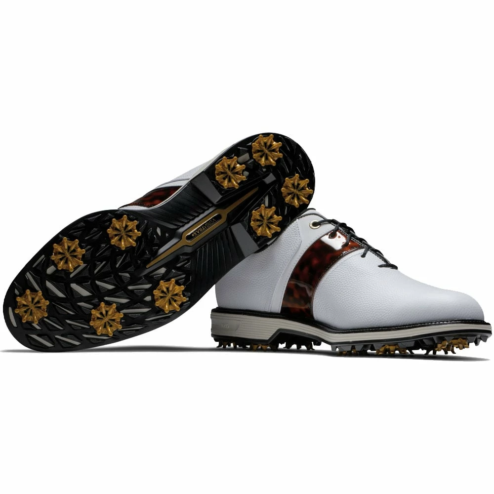 Golf Clearance Online FootJoy Premiere Series Limited Edition Garrett Leight Spiked Shoes - White/Tortoise Packard 7 Golf Clearance Online FootJoy Premiere Series Limited Edition Garrett Leight Spiked Shoes - White/Tortoise Packard - Image 5
