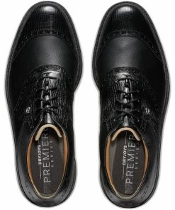 FootJoy Premiere Series Wilcox Waterproof Spiked Shoes - Black -Second Hand Clubs Sales footjoy premiere series spiked shoes black 4