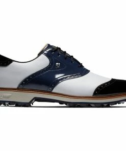 FootJoy Premiere Series Wilcox Waterproof Spiked Shoes - White/Navy/Black