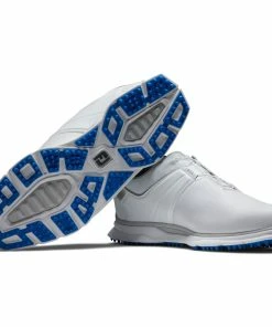 FootJoy Pro SL BOA Spikeless Shoes - White/Grey -Second Hand Clubs Sales footjoy pro sl boa spikeless shoes whitegrey 4