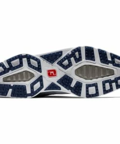 FootJoy Pro SL Sport Waterproof Spikeless Shoes - White/Blue/Navy -Second Hand Clubs Sales footjoy pro sl sport spikeless shoes whitebluenavy 1