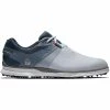 FootJoy Pro SL Sport Waterproof Spikeless Shoes - White/Blue/Navy -Second Hand Clubs Sales footjoy pro sl sport spikeless shoes whitebluenavy 6
