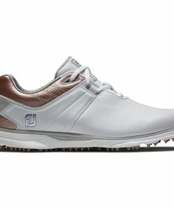FootJoy Ladies Pro SL Spikeless Shoes - White/Rose