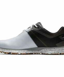 FootJoy Pro SL Sport Waterproof Spikeless Shoes - White/Black/Multi -Second Hand Clubs Sales footjoy pro sport spikeless shoes whiteblackmulti 3