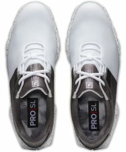 FootJoy Pro SL Sport Waterproof Spikeless Shoes - White/Black/Multi -Second Hand Clubs Sales footjoy pro sport spikeless shoes whiteblackmulti 4
