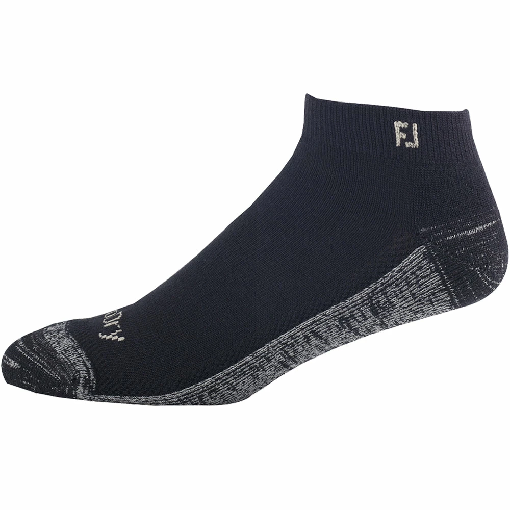 FootJoy ProDry Sport Socks - Black/Grey 3 FootJoy ProDry Sport Socks - Black/Grey