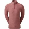 FootJoy Space Dye Chill-Out 1/4 Zip Pullover - Maroon -Second Hand Clubs Sales footjoy space dye chill out 14 zip pullover maroon 1