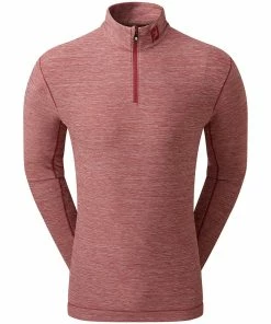 FootJoy Space Dye Chill-Out 1/4 Zip Pullover - Maroon