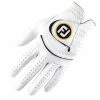 FootJoy StaSof Glove - Pearl/Black -Second Hand Clubs Sales footjoy stasof glove pearl 1
