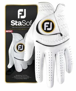 FootJoy StaSof Glove - Pearl/Black -Second Hand Clubs Sales footjoy stasof glove pearl 4