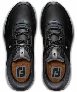 FootJoy Stratos Waterproof Spikeless Shoes - Black/Charcoal/Blue -Second Hand Clubs Sales footjoy stratos spikeless shoes blackcharcoalblue 4