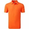 FootJoy Stretch Pique Solid Polo Shirt - Orange -Second Hand Clubs Sales footjoy stretch pique solid polo shirt orange 1