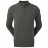 FootJoy Wool Blend 1/2 Zip Pullover - Heather Charcoal 2 FootJoy Wool Blend 1/2 Zip Pullover - Heather Charcoal -Second Hand Clubs Sales footjoy wool blend 12 zip pullover heather charcoal 1