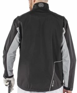Galvin Green Abe Gore-Tex 1/2 Zip Waterproof Jacket - Sharkskin/Black 10 Galvin Green Abe Gore-Tex 1/2 Zip Waterproof Jacket - Sharkskin/Black -Second Hand Clubs Sales galvin green abe 12 zip jacket sharkskinblack 4