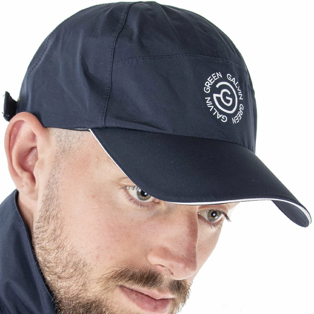 Galvin Green Argo Gore-Tex Paclite Cap - Navy 4 Galvin Green Argo Gore-Tex Paclite Cap - Navy - Image 2