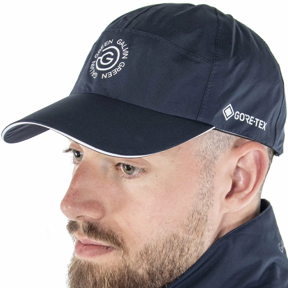 Galvin Green Argo Gore-Tex Paclite Cap - Navy 5 Galvin Green Argo Gore-Tex Paclite Cap - Navy - Image 3