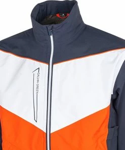 Galvin Green Armstrong Gore-Tex Paclite Jacket - Navy/Orange/White -Second Hand Clubs Sales galvin green armstrong jacket paclite navy orange white 3