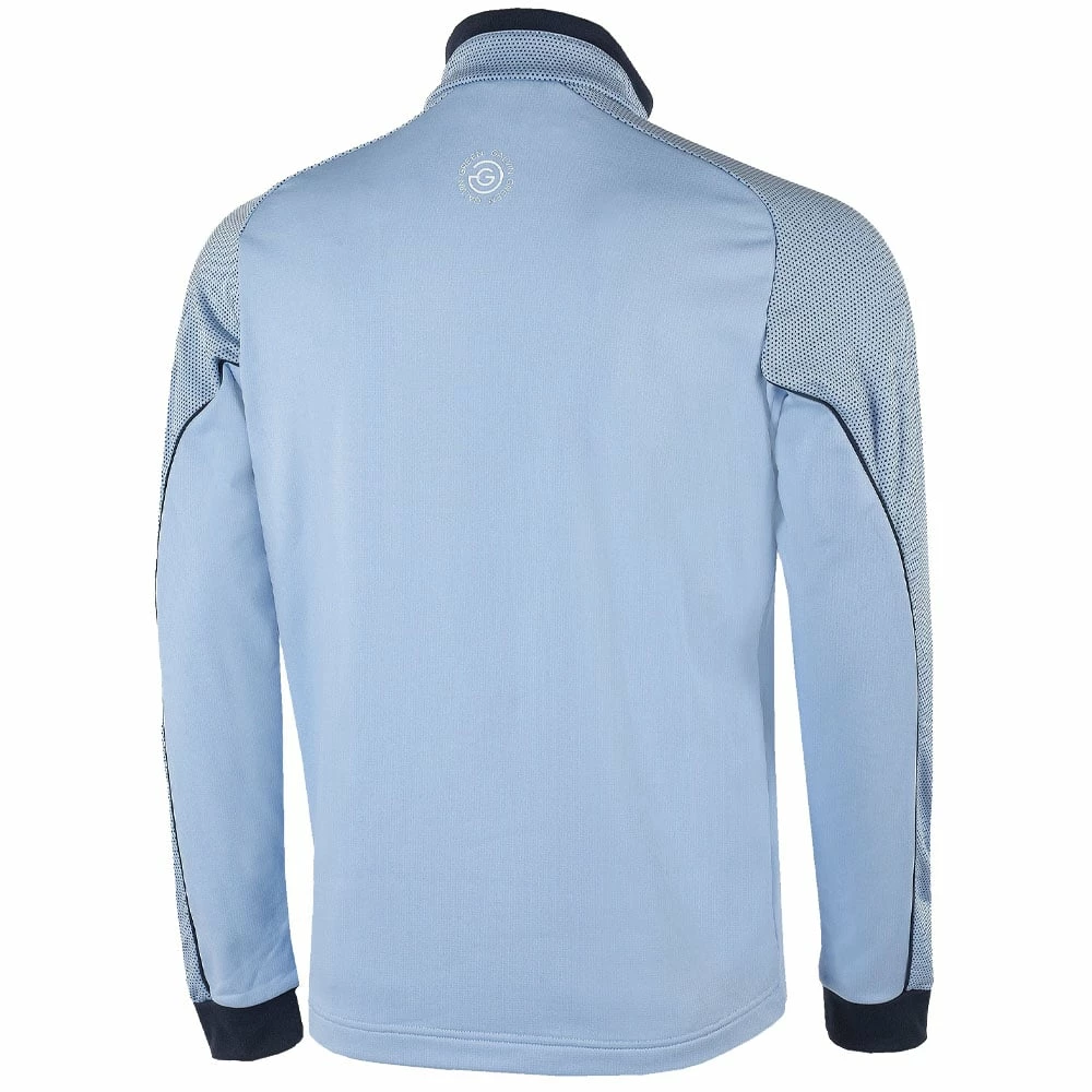 Galvin Green Daxton Insula 1/2 Zip Sweater - Blue Bell/Navy/White - Image 2