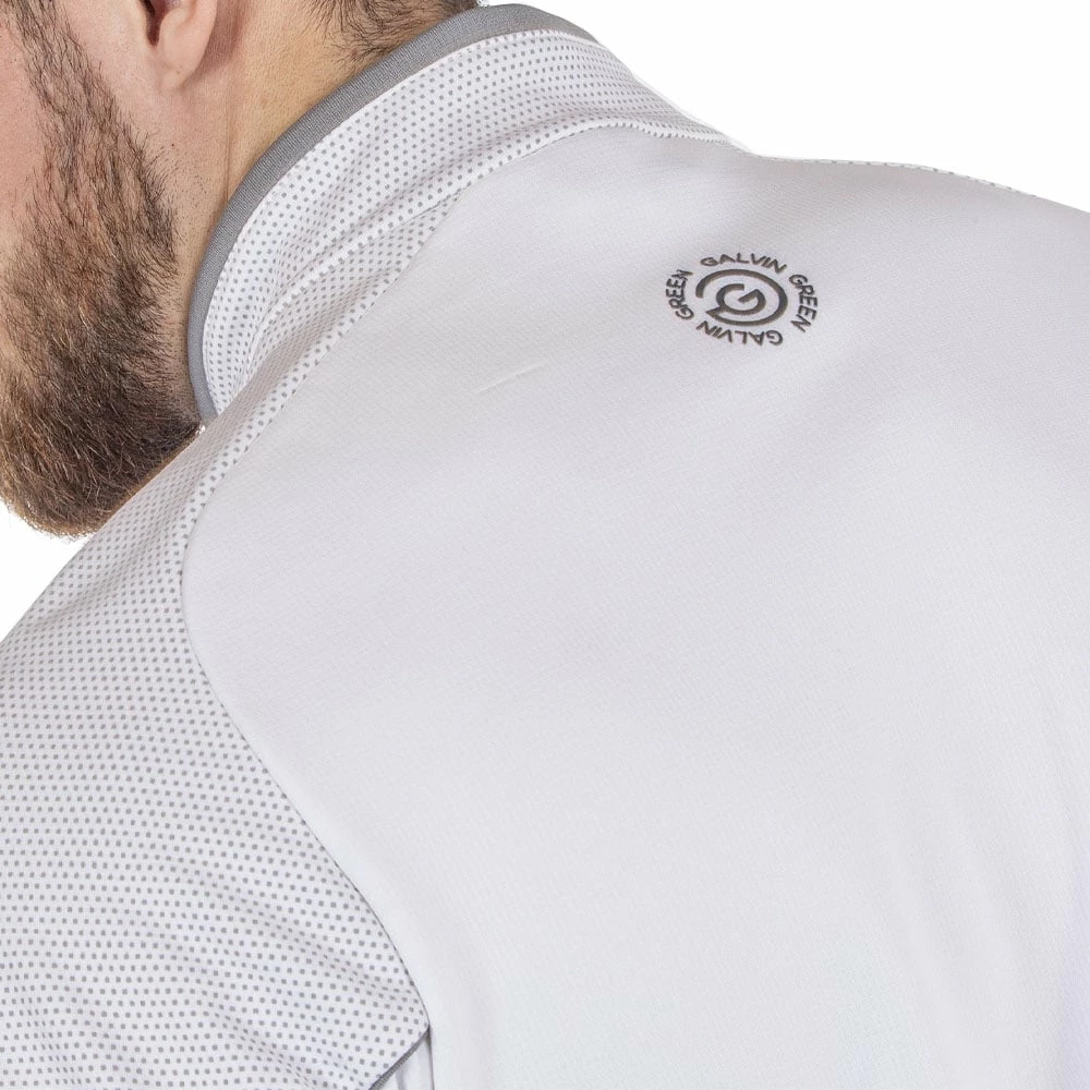 Galvin Green Daxton Insula 1/2 Zip Sweater - White/Cool Grey/Sharkskin - Image 5