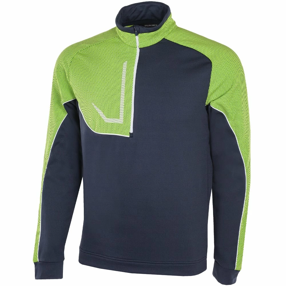 Galvin Green Daxton Insula 1/2 Zip Sweater - Navy/Lime/White 3 Galvin Green Daxton Insula 1/2 Zip Sweater - Navy/Lime/White