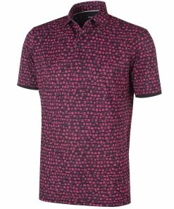 Galvin Green Mack Ventil8+ Polo Shirt - Pink/Black