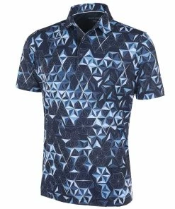 Galvin Green Makai Ventil8+ Polo Shirt - Navy/Blue Bell/White