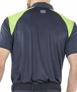 Galvin Green Mapping Ventil8+ Polo Shirt - Navy/Lime/White -Second Hand Clubs Sales galvin green mapping ventil8 polo shirt navylimewhite 4