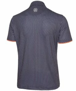 Galvin Green Mark V8+ Polo Shirt - Navy/Orange -Second Hand Clubs Sales galvin green mark v8 polo shirt navyorange 2