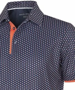 Galvin Green Mark V8+ Polo Shirt - Navy/Orange -Second Hand Clubs Sales galvin green mark v8 polo shirt navyorange 3