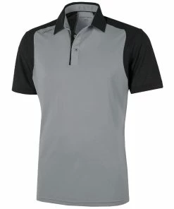 Galvin Green Massimo Ventil8+ Polo Shirt - Sharkskin/Black
