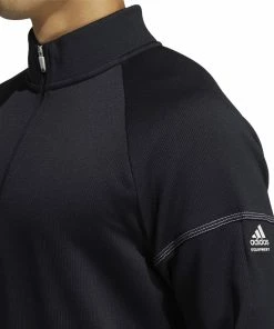 Golf Clearance Online Adidas Equipment 1/4 Zip Sweater - Black -Second Hand Clubs Sales gl9989 on model detail 1 transparent 2000x2000.jfif