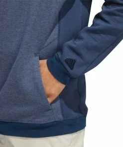 Adidas Cold Ready Go To Golf Hoodie - Crew Navy -Second Hand Clubs Sales go to primegreen cold.rdy hoodie blue gr3104 41 detail 1 1
