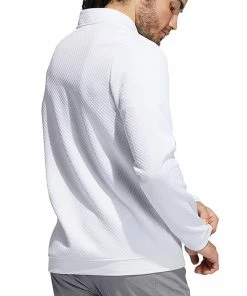 Adidas DWR 1/4 Zip Pullover - White -Second Hand Clubs Sales gu5090 ex6. x1000