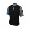 Island Green 1/4 Zip Short Sleeve Wind Top - Black/Grey -Second Hand Clubs Sales igtop1954 1