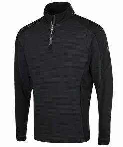 Island Green Geometric Print Top Layer - Black