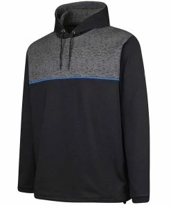 Island Green Hoodie - Black/Charcoal Marl/Marine