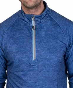 Island Green Raglan Sleeve Top Layer - Blue Marl -Second Hand Clubs Sales island green raglan sleeve top layer blue marl 3