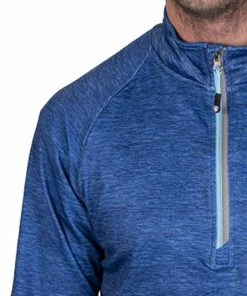 Island Green Raglan Sleeve Top Layer - Blue Marl -Second Hand Clubs Sales island green raglan sleeve top layer blue marl 5