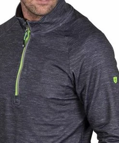 Island Green Raglan Sleeve Top Layer - Charcoal/Lime 10 Island Green Raglan Sleeve Top Layer - Charcoal/Lime -Second Hand Clubs Sales island green raglan sleeve top layer charcoal marl lime 4