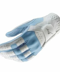 Mizuno Ladies Stretch Gloves - White/Blue