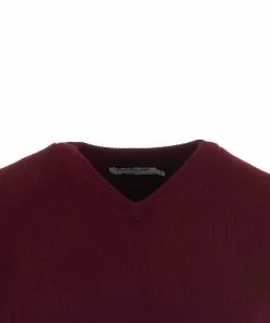 ProQuip Lambswool Water Repellent Golf Slipover - Bordeaux -Second Hand Clubs Sales lambswool water repellant slipove bordeaux 3