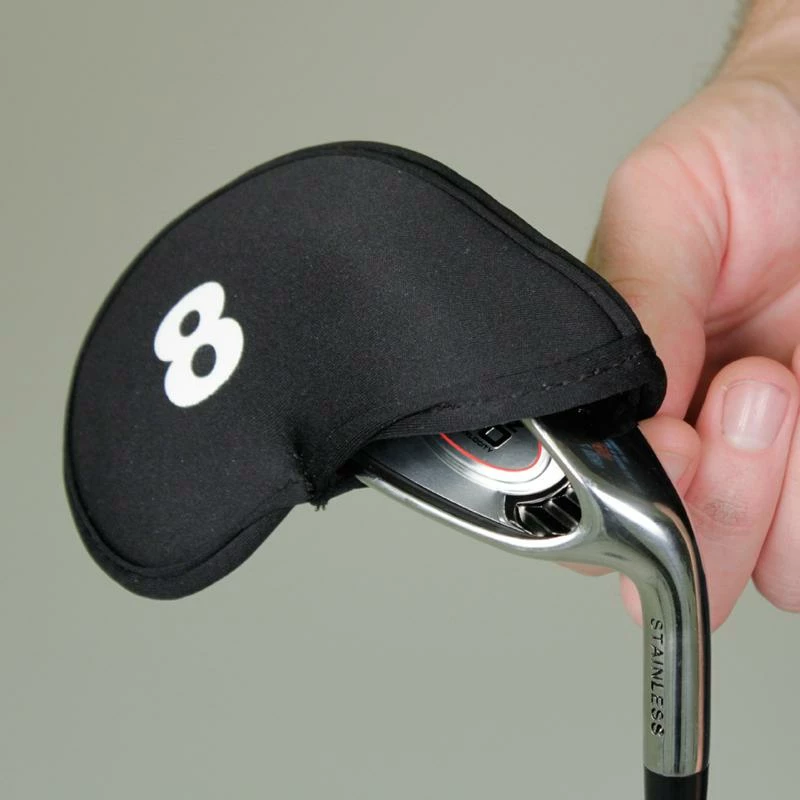 Masters Neoprene Golf Iron Covers - Black 7 Masters Neoprene Golf Iron Covers - Black - Image 5