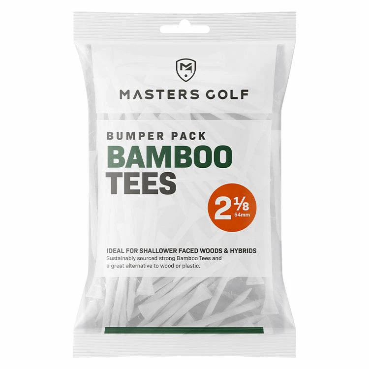Masters Bamboo 2 1/8" Bumper Tees - Pack Of 130 3 Masters Bamboo 2 1/8" Bumper Tees - Pack Of 130