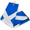 Masters Pro Tech Saltire Tri-Fold Towel - Blue/White 1 Masters Pro Tech Saltire Tri-Fold Towel - Blue/White -Second Hand Clubs Sales masters pro tech saltire tri fold towel bluewhite 1