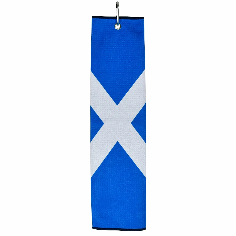 Masters Pro Tech Saltire Tri-Fold Towel - Blue/White 4 Masters Pro Tech Saltire Tri-Fold Towel - Blue/White - Image 2