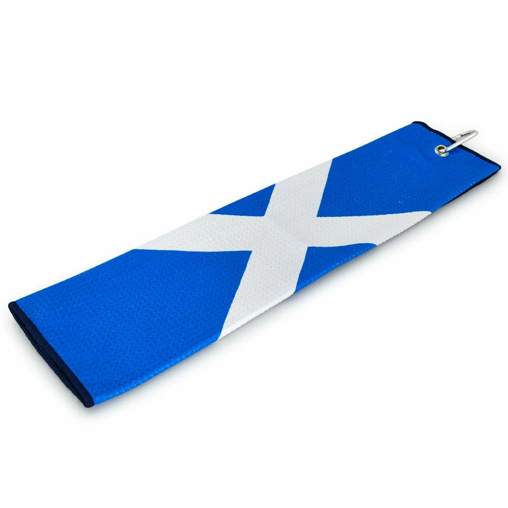 Masters Pro Tech Saltire Tri-Fold Towel - Blue/White 5 Masters Pro Tech Saltire Tri-Fold Towel - Blue/White - Image 3