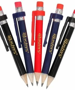Masters Wood Pencils With Clip & Eraser (5 Pack) In Eco Pack