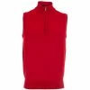 ProQuip Merino 1/2 Zip Sleeveless Slipover - Red
