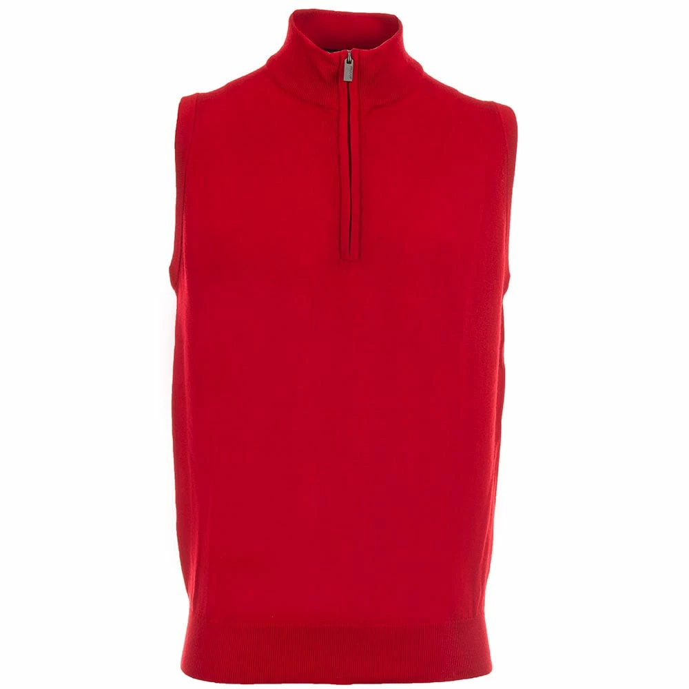 ProQuip Merino 1/2 Zip Sleeveless Slipover - Red 3 ProQuip Merino 1/2 Zip Sleeveless Slipover - Red