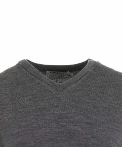 ProQuip Merino V-Neck Sleeveless Slipover - Grey -Second Hand Clubs Sales merino v neck slipover grey 1